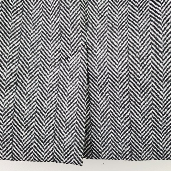 Michael Kors A-line Herringbone Print Skirt Sz L - Picture 6 of 8